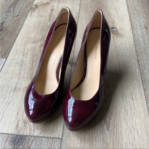Enzo Angiolini Dixy Red Plum Patent Leather Pumps - Picture 3 of 14